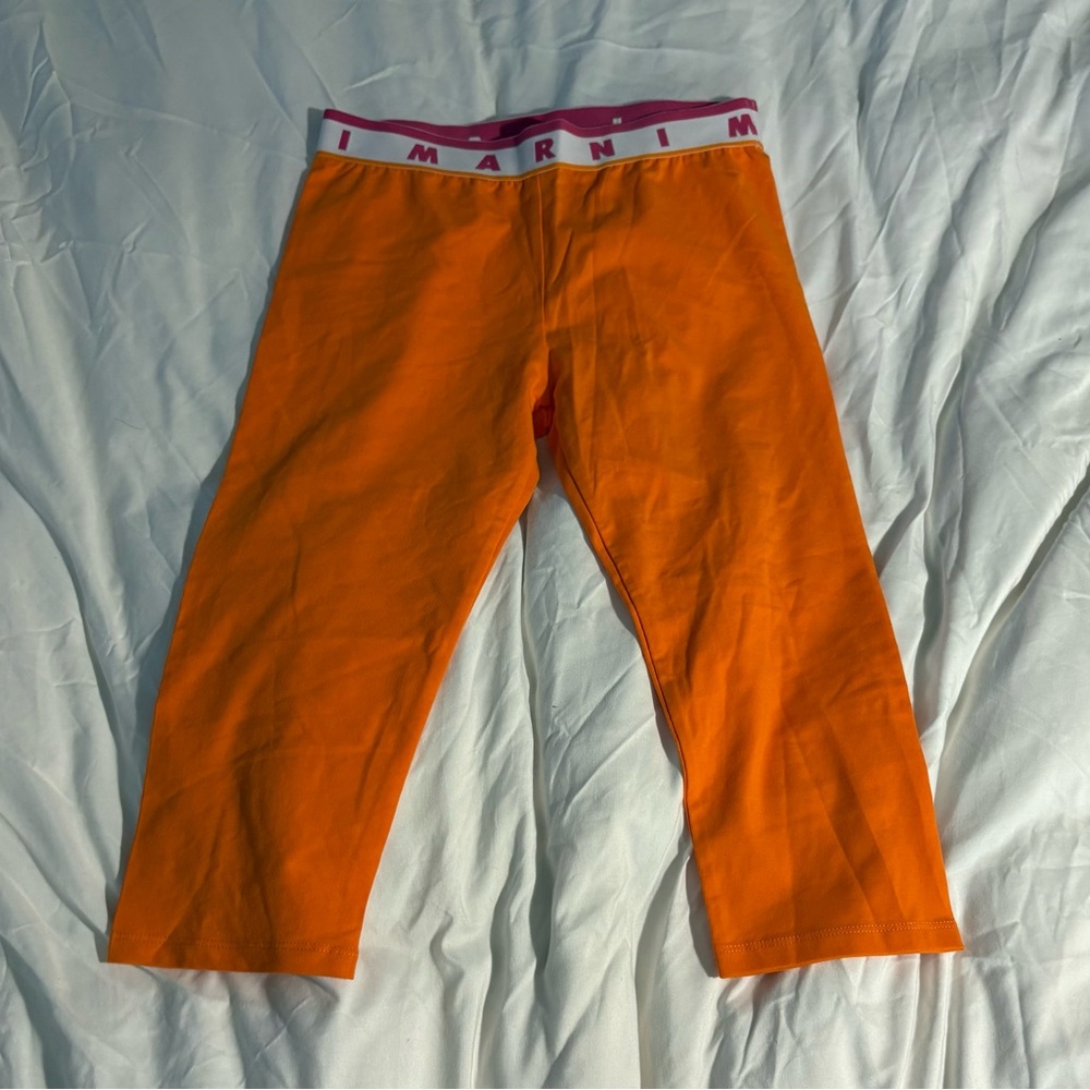 Marni Kids Orange Leggings